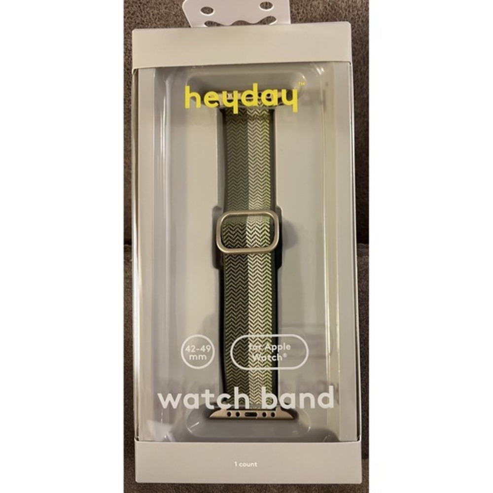 Heyday‎ Apple Watch Knit Band 42-49mm Adjustable woven fabric Sage Green